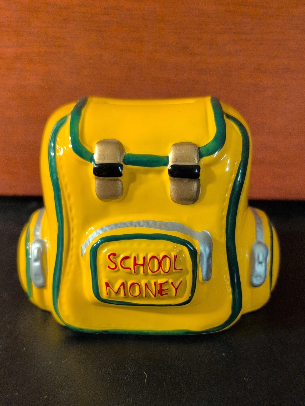 "School Money" Backpack Piggy Bank